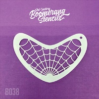 Art Factory Boomerang Stencil - 038 - Spider Web