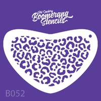 Art Factory Boomerang Reusable Mylar Stencil - 052 - Cheetah Print, Texture