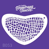 Art Factory Boomerang Reusable Mylar Stencil - 053 - Reptile Skin, Texture