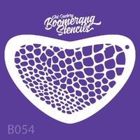Art Factory Boomerang Reusable Mylar Stencil - 054 - Snake Skin, Texture