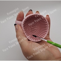 Face Paint Makeup Brush Cleaning Bowl - Light Pink