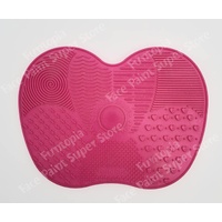 Face Paint Makeup Brush Cleaning Mat Large - Rose Pink