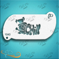 Diva Stencil 1040 - Tamina Chill with Snowman Forehead Band