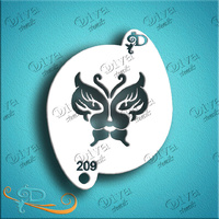Diva Stencils 209 - Barb's Cat Face Butterfly