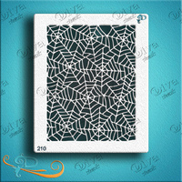 Diva Stencil 210 - Texture Spider Web