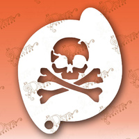 Diva Stencil 385 - Pirate Skull & Crossbones