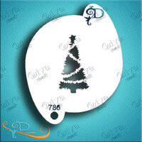 Diva Stencil 786 - Bushy Christmas Tree