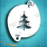 Diva Stencil 789 - Edgy Christmas Tree