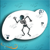 Diva Stencil 774 - Skeleton Dancing