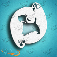 Diva Stencil 839 - Terrier with Bow