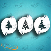 Diva Stencil 919 - Set of 3 Christmas Tree Set