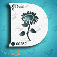 Diva Demi Stencil 252 - Demi Sunflower