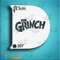 Diva Demi Stencil 267 - Demi The Grinch Words