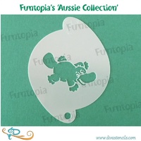 Diva Stencil FUN01- Funtopia's  Australiana Series - Platypus Stencil