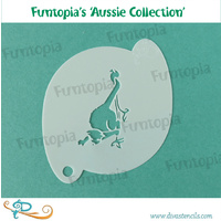 Diva Stencil FUN06 - Funtopia's Australiana Series - Possum Hanging #1