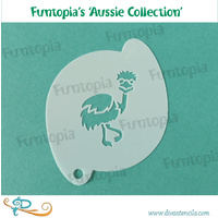 Diva Stencil FUN07 - Funtopia's Australiana Series - Emu