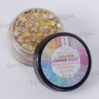 Essential Glitter Balm Chunky 10g - Golden Copper Rose by Incendium Arts