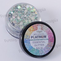 Essential Glitter Balm Chunky 10g - Platinum by Incendium Arts