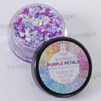 Essential Glitter Balm Chunky 10g - Purple Petals by Incendium Arts