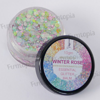 Essential Glitter Balm Chunky 10g - Winter Rose by Incendium Arts