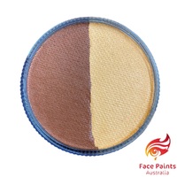Face Paints Australia 30g - 50/50 Essential Brown and Light Brown - Chai & Cookie Brown