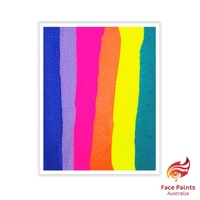 Face Paints Australia FPA Rainbow Cake - 50g Butterfly Combo Horizontal - by Diana Cooke