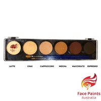 Face Paints Australia FPA 6 Colour Spooky Palette plus brush