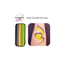 Face Painting Hub 14g One Stroke Rainbow Split Cake - Komodo