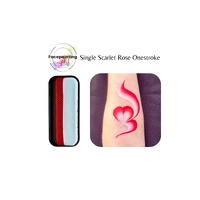Face Painting Hub 14g One Stroke Rainbow Split Cake - Scarlet Rose
