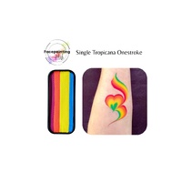 Face Painting Hub 14g One Stroke Rainbow Split Cake - Tropicana
