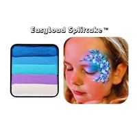 Face Painting Hub Rainbow Cake - 30g EasyLoad Splitcake™ - Glacier