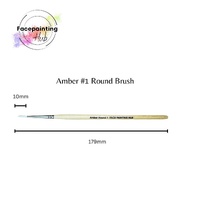 PRE-ORDER Face Painting Hub - Round Brush - Amber No. 1 - Rosemary & Co