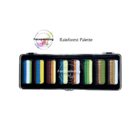 Face Painting Hub Rainforest Palette - 8 x 14g Rainbow Colours
