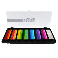 Fusion Body Art Thin Strokes Rainbow Rush Palette - 8 x 14g Rainbow Colours