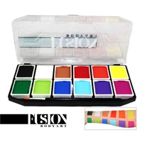Fusion Body Art Sampler Palette - 12 x 7g colours with brush