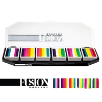 Fusion Leanne's Collection Palette - Tropical NON NEON 6 x 10g Rainbow Colours