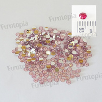 5mm Crystal Light Pink Diamonty Gems - 2000 pack