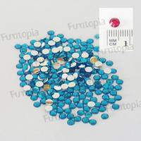 5mm Crystal Sky Blue Diamonty Gems - 2000 pack