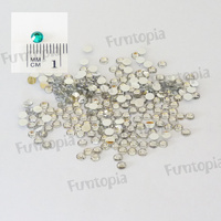 5mm Diamond/ Clear White Diamonty Gems - 2000 pack