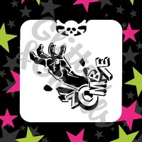 Glitter & Ghouls Zombie Hand Mini Stencil GG10