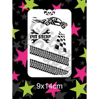 Glitter & Ghouls Pit Stop Stencil - GG129
