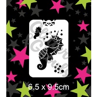 Glitter & Ghouls Seahorse Stencil GG12