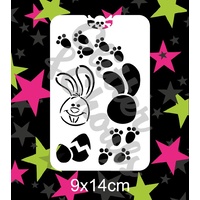 Glitter & Ghouls Easter Bunny Toes Stencil - GG134
