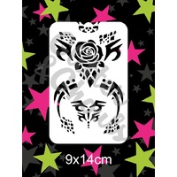 Glitter & Ghouls Tribal Rose Stencil GG142