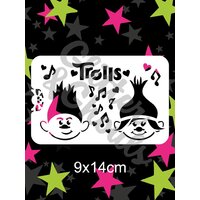 Glitter & Ghouls Poppy and Branch Trolls Stencil GG151