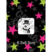Glitter & Ghouls Snowman Mini Stencil - GG168