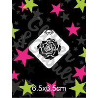 Glitter & Ghouls Roses Mini Stencil - GG218