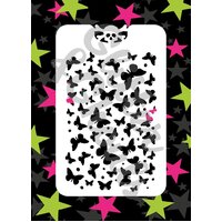 Glitter & Ghouls Butterfly Background Stencil - GG223