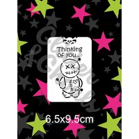 Glitter & Ghouls Voodoo Doll Thinking of You Stencil - GG232