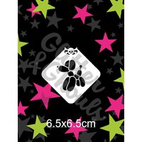 Glitter & Ghouls Twisted Puppy Balloon Mini Stencil - GG245